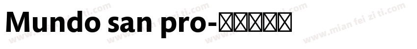 Mundo san pro字体转换